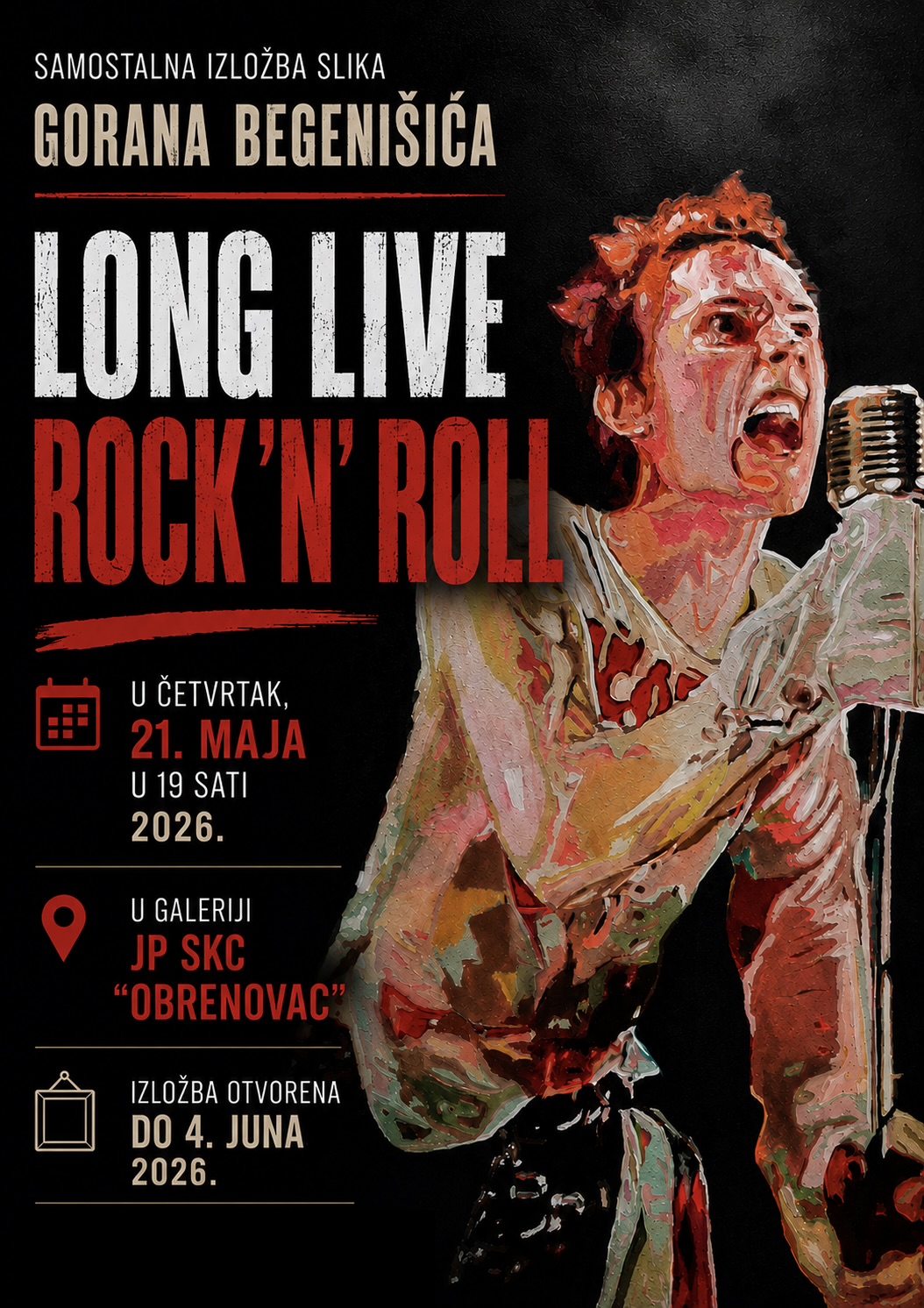Самостална изложба слика ''Long live Rock'n'Roll''