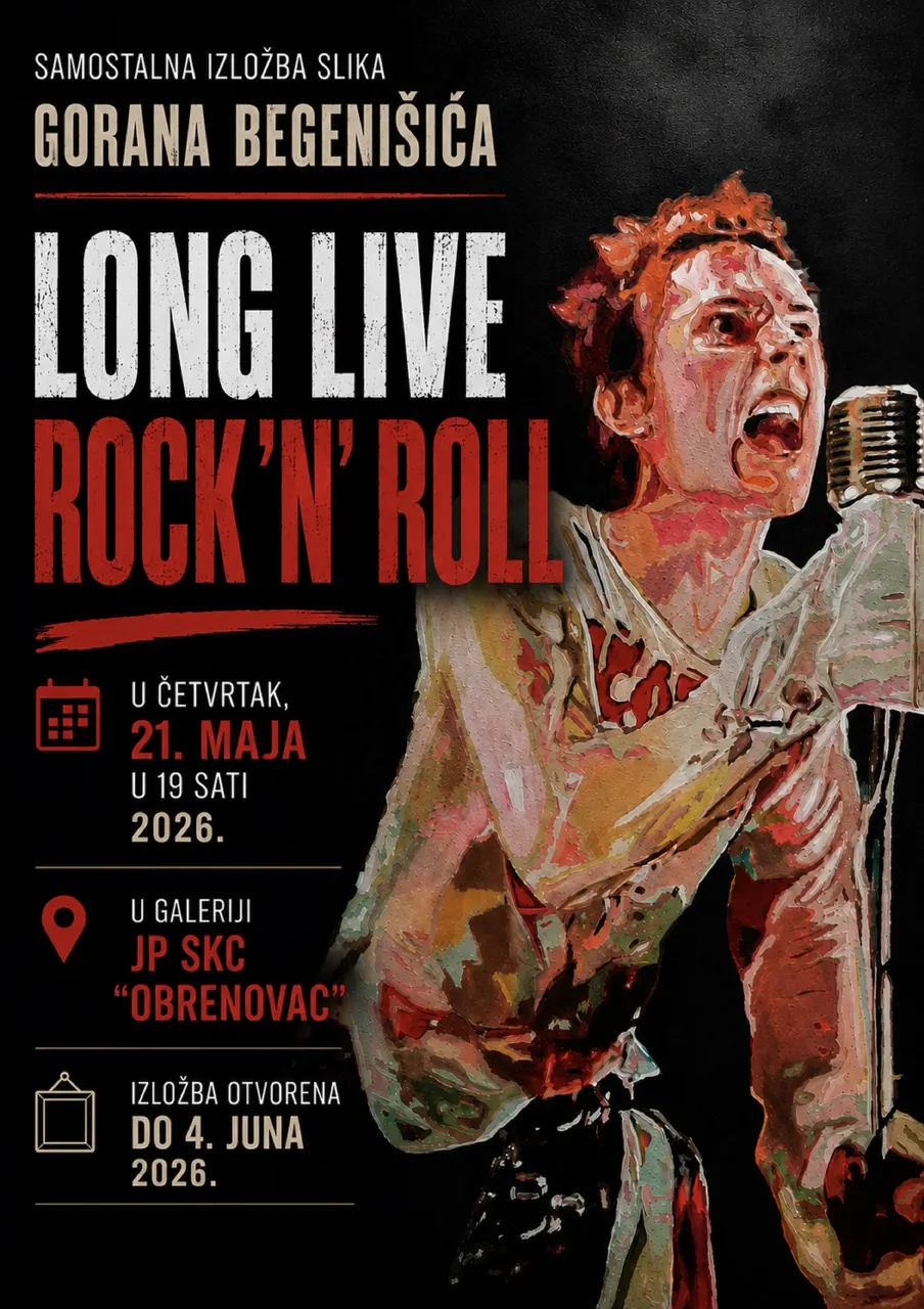 Самостална изложба слика ''Long live Rock'n'Roll''
